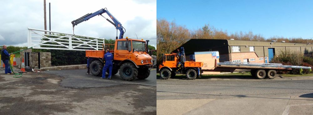 U900 Security Gate Crane & Trailer Mog