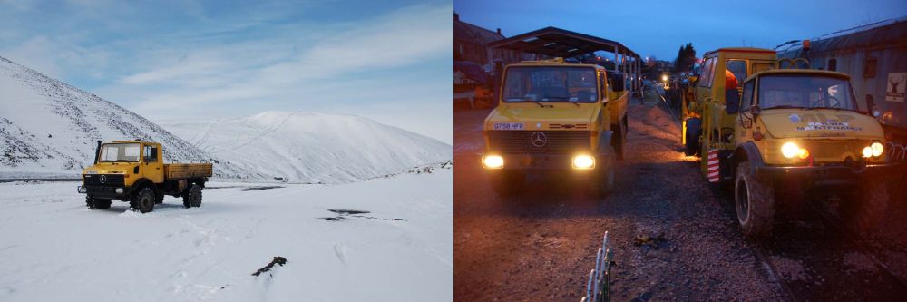 Working Scottish Mog As Site Vehicle