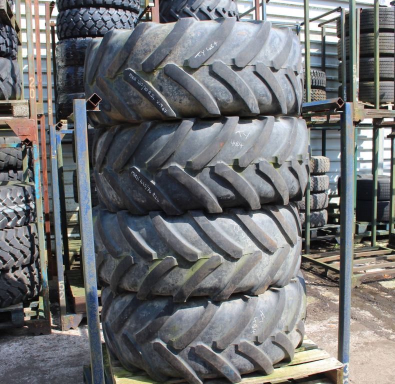 X4 USED 445/70R24 MICHELIN TYRES