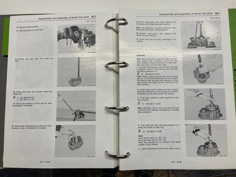 USED WORKSHOP MANUAL 435 OM366 EXCELLENT