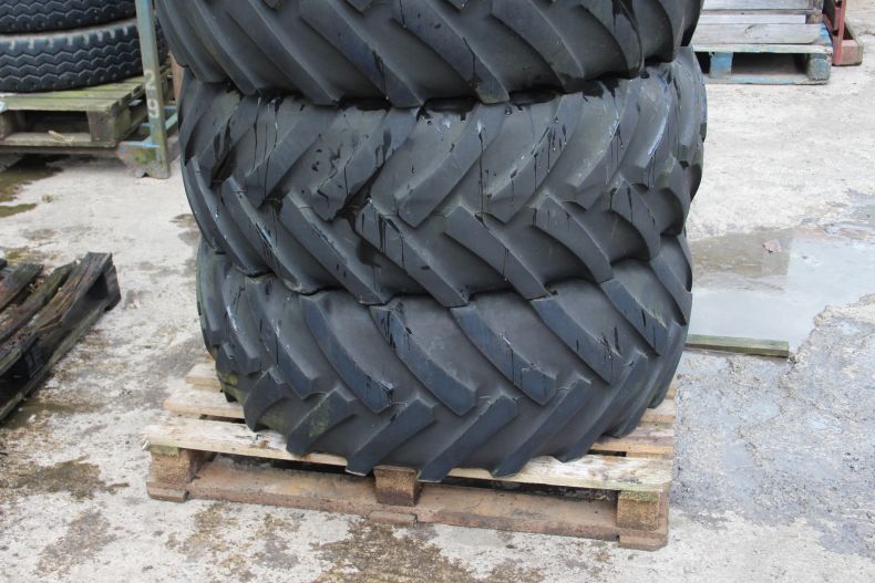 X4 USED 405/70R24 CONTINENTAL TYRES