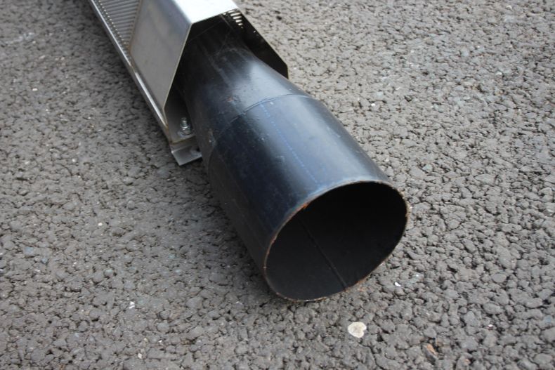 MILD STEEL EXHAUST STACK WITH STAINLESS HEATSHIELD