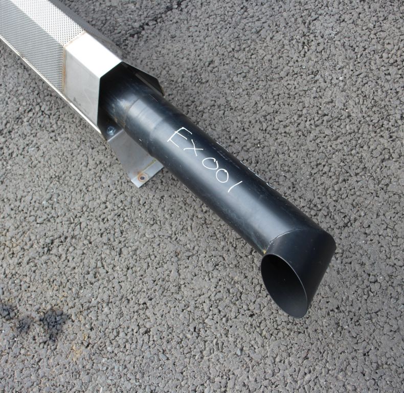 MILD STEEL EXHAUST STACK WITH STAINLESS HEATSHIELD