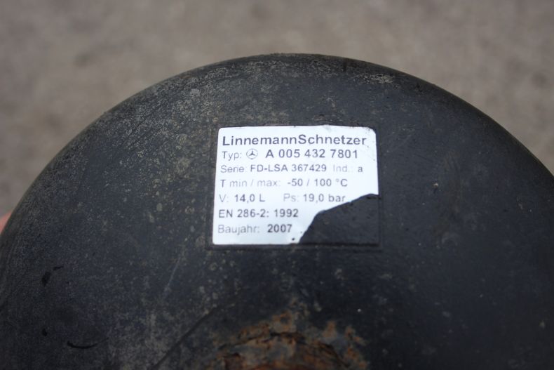 USED AIR TANK 005 432 7801