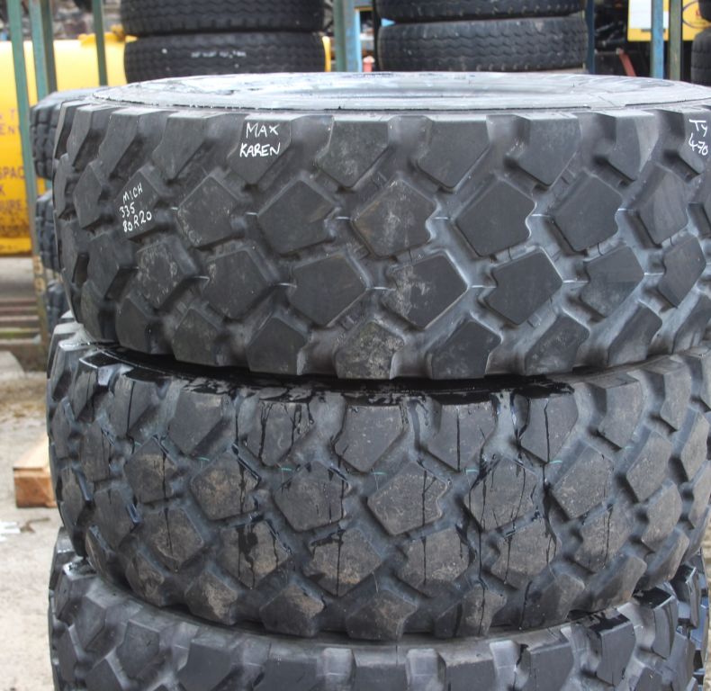 X4 USED 335/80R20 MICHELIN XZL TYRES