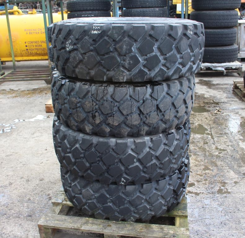 X4 USED 335/80R20 MICHELIN XZL TYRES