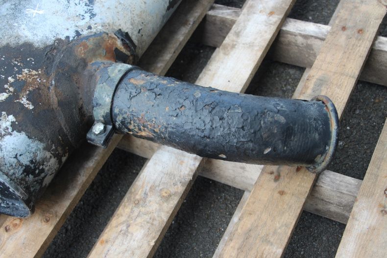 USED EXHAUST SILENCER OM366